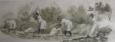 Malay Washerwomen by Charles Bell. Brenthurst Library. Charles Bell Conservation Trust. 